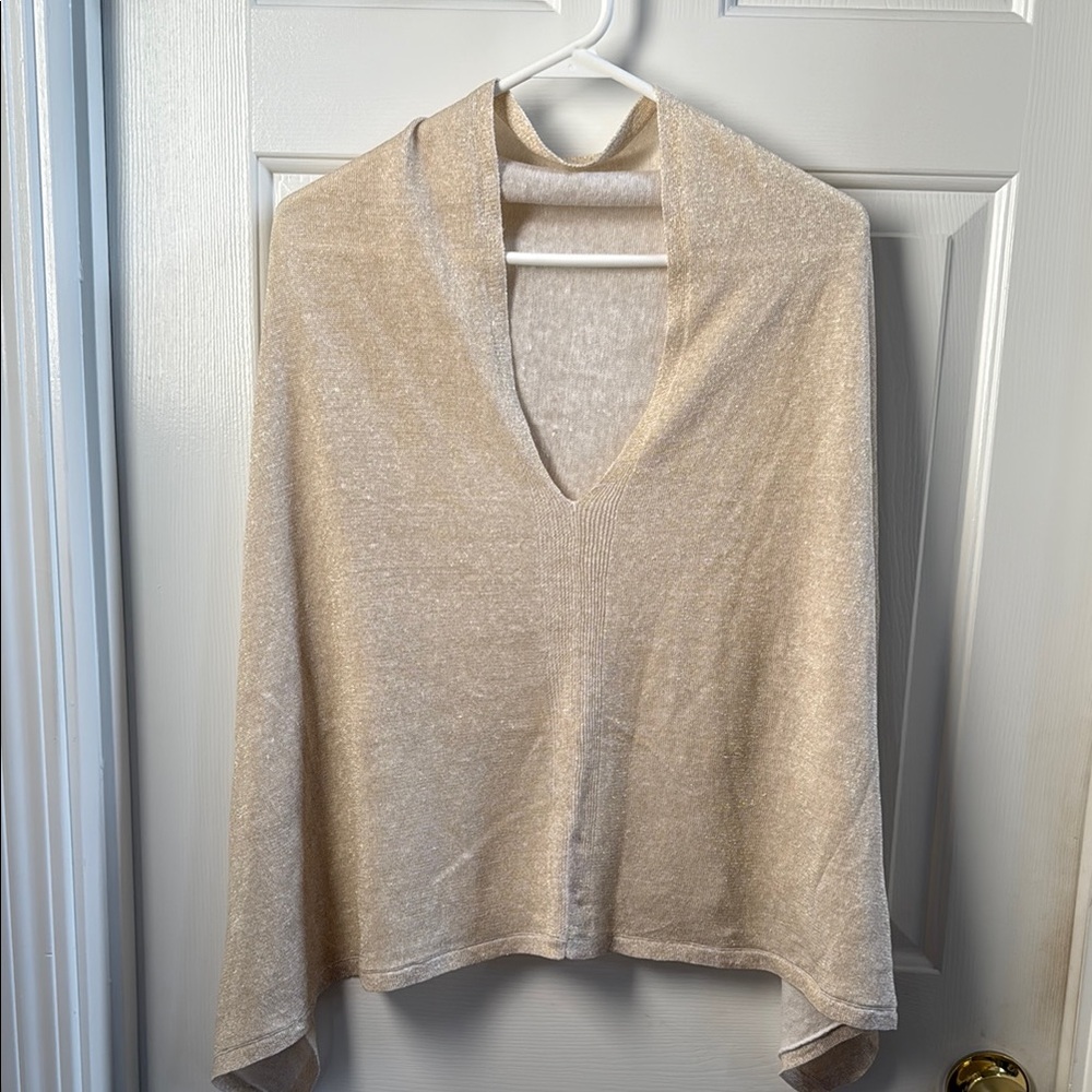 Lilly Pulitzer Metallic Gold Poncho